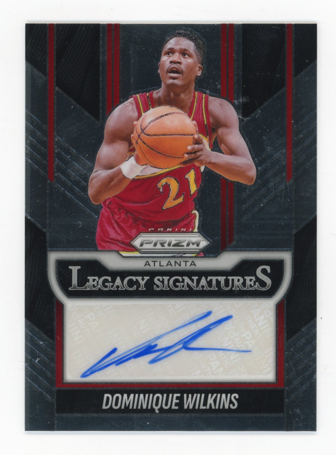 2025-26 Prizm #LS-DOM Dominique Wilkins Legacy Signatures