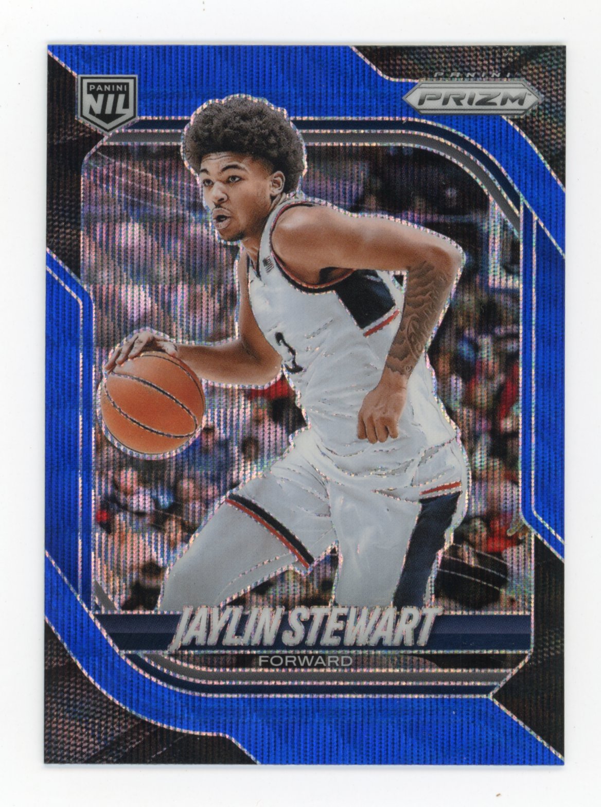 2025-26 Panini Prizm #91 Jaylin Stewart Connecticut Huskies Blue /249