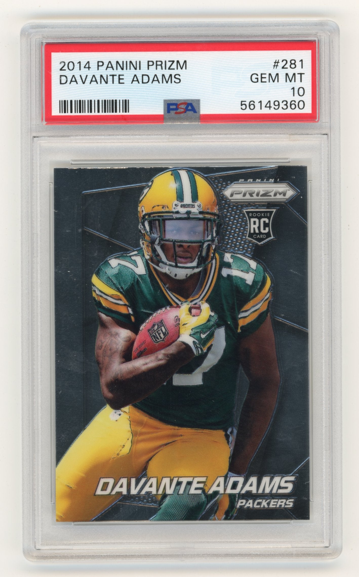 2014 Panini Prizm Davante Adams #281 PSA 10 Greenbay Packers