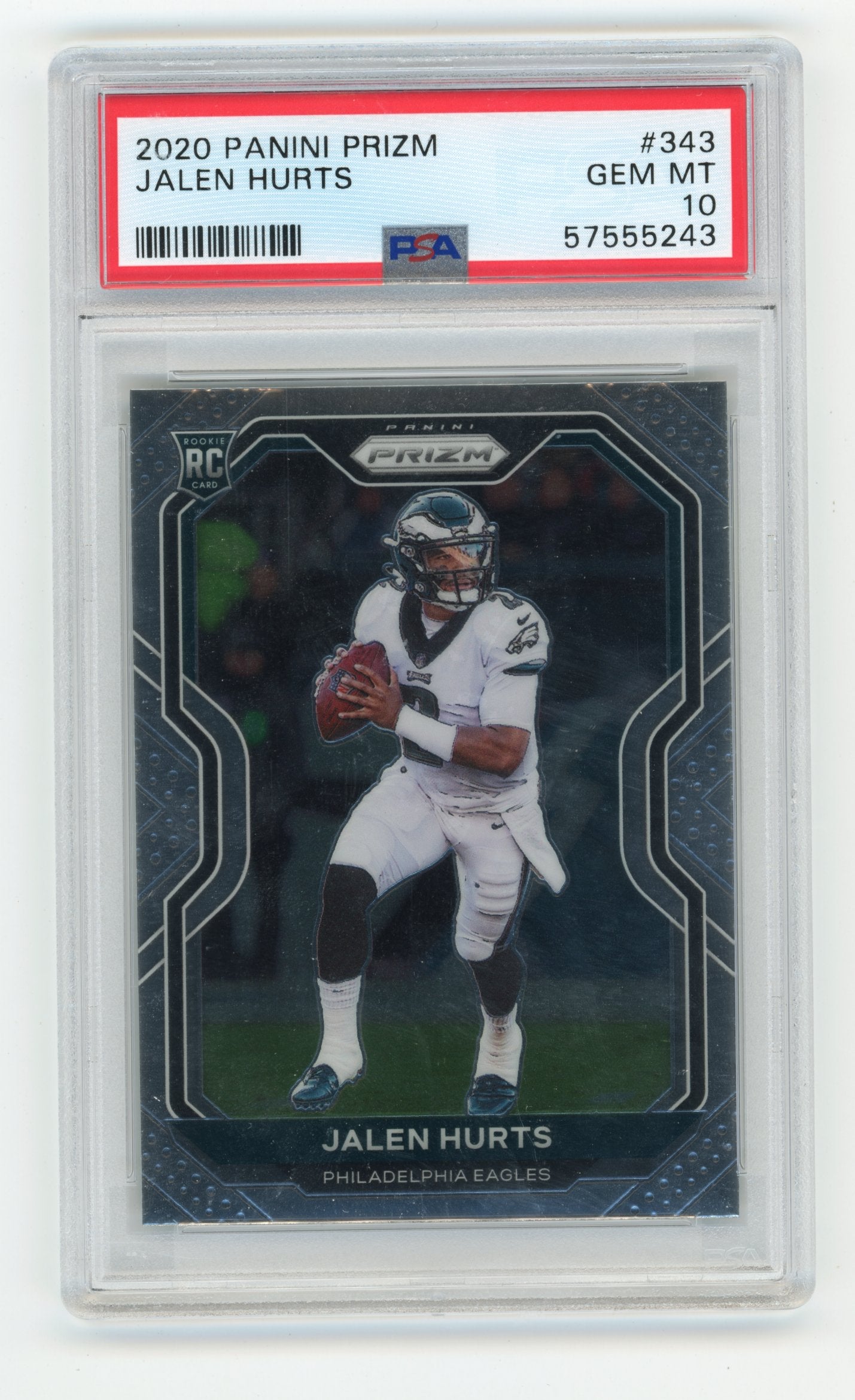 2020 Panini Prizm Jalen Hurts #343 PSA 10 Philidelphia Eagles