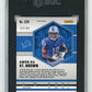 2021 Panini Mosaic Amon-Ra St. Brown #328 Choice Prizm Fusion Red and Yellow /80 SGC 9