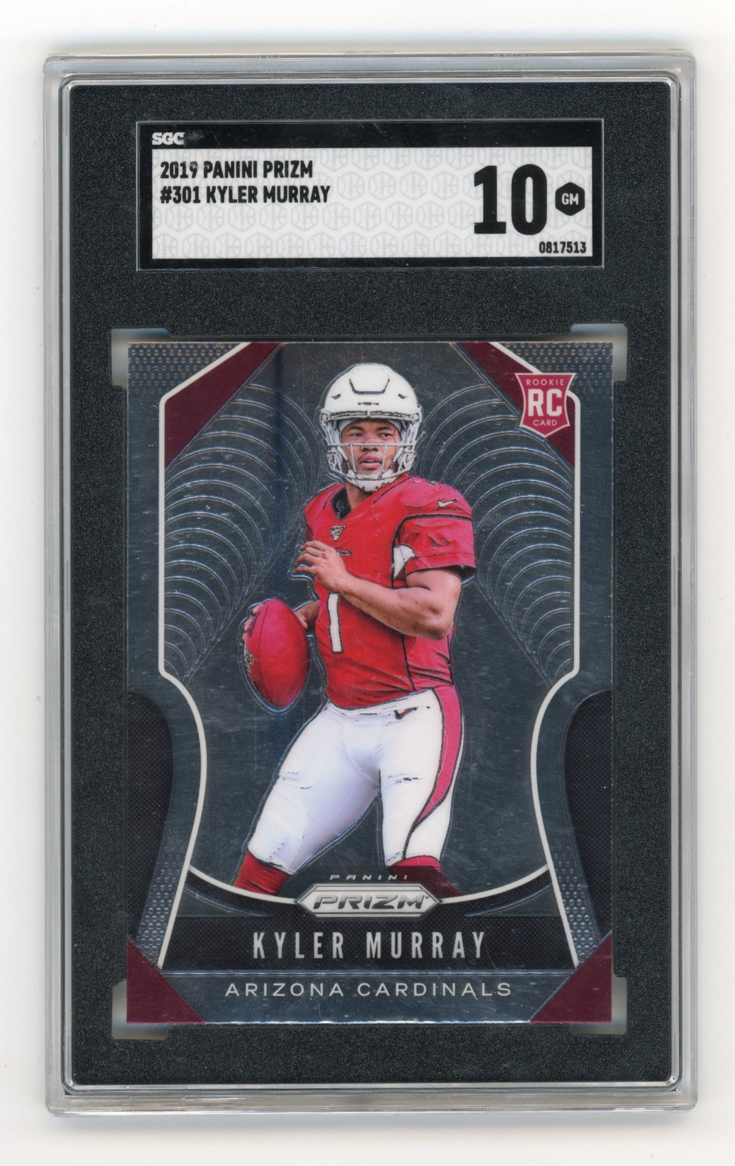 2019 Panini Prizm Kyler Murray #301 Arizona Cardinals SGC 10