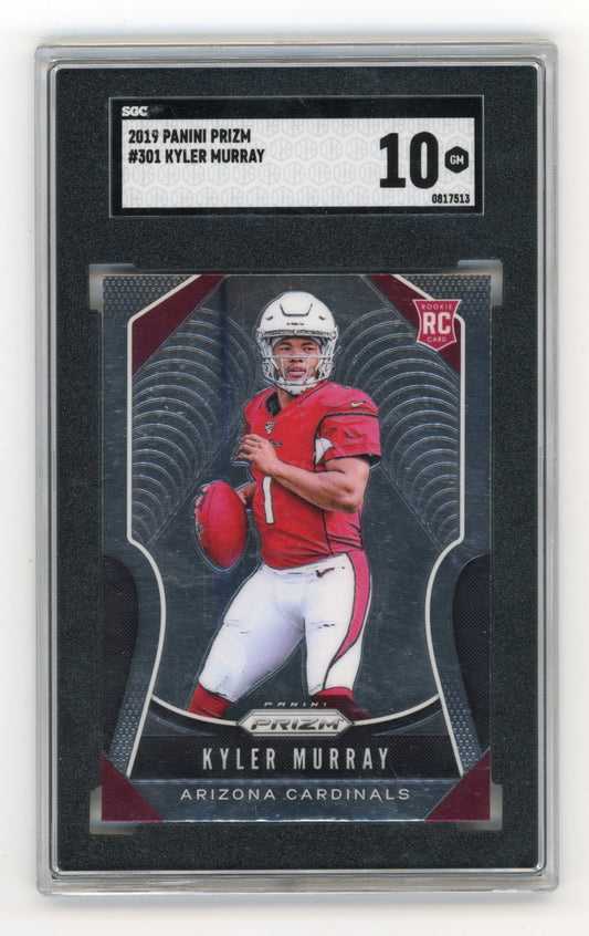 2019 Panini Prizm Kyler Murray #301 Arizona Cardinals SGC 10