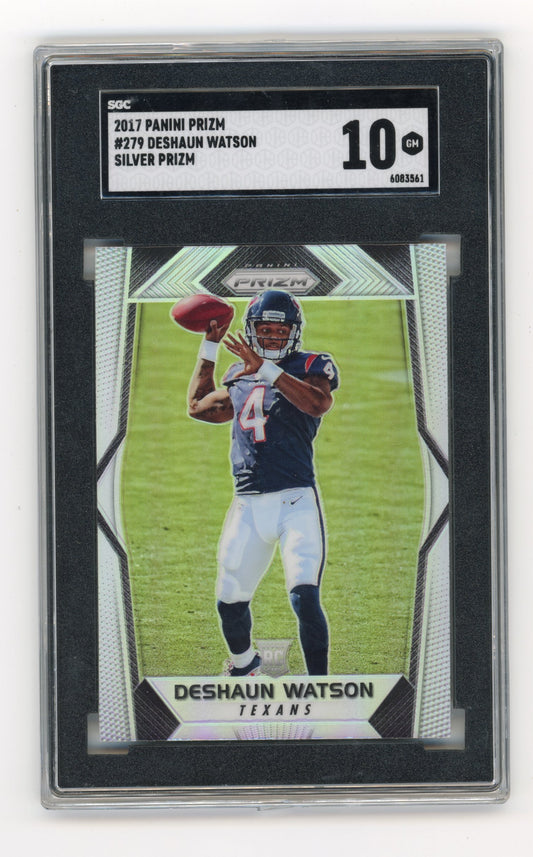 2017 Panini Prizm Deshaun Watson #279 Prizm Houston Texans SGC 10