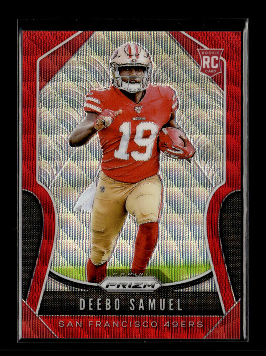 2019 Panini Prizm Deebo Samuel #346 Red Wave #/149 San Francisco 49ers