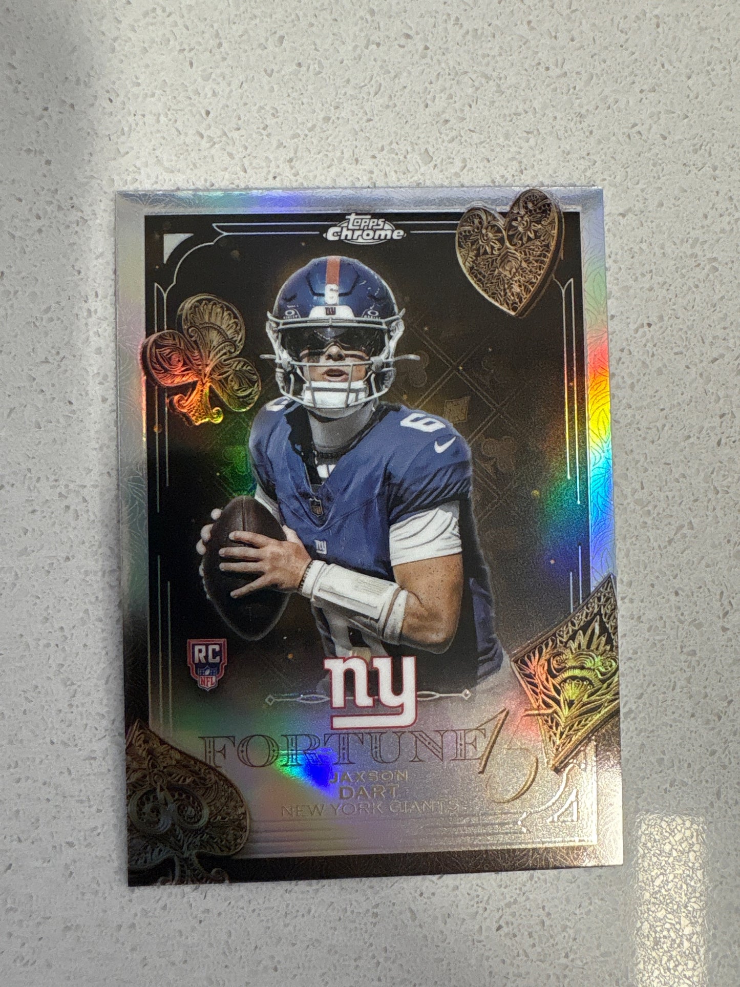 2025 Topps Chrome Jaxson Dart Fortune 15 #F15-23 Giants