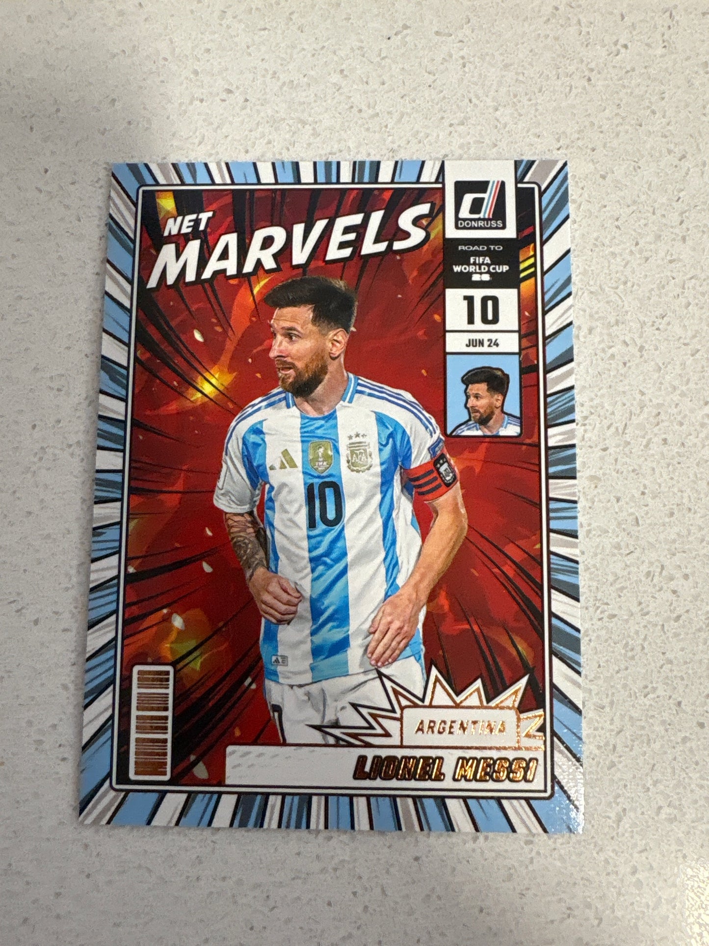 2025 Panini Donruss Net Marvels Lionel Messi #21