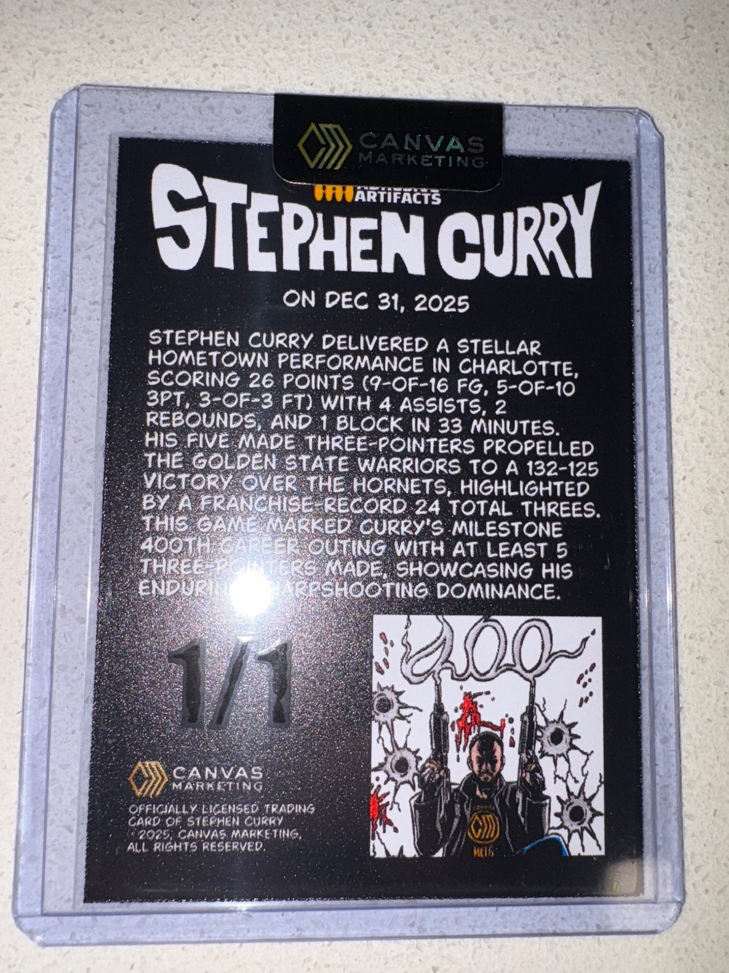 2025 Canvas Marketing Stephen Curry 1/1 To Be Continued