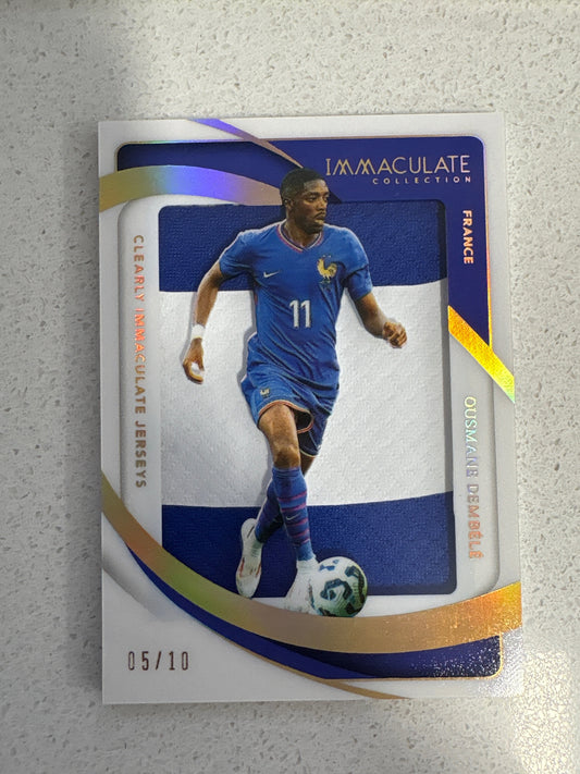 2024 Panini Immaculate Collection Ousmane Dembele Jersey Patch #/10 - #CJ-OD