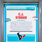 2023 Panini Donruss Optic Cj Stroud #244 Pink PSA 10 Texans