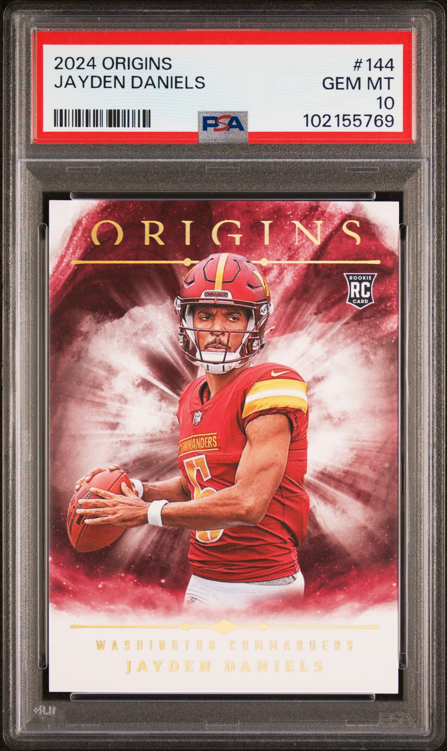 2024 Panini Origins Jayden Daniels #144 PSA 10 Commanders