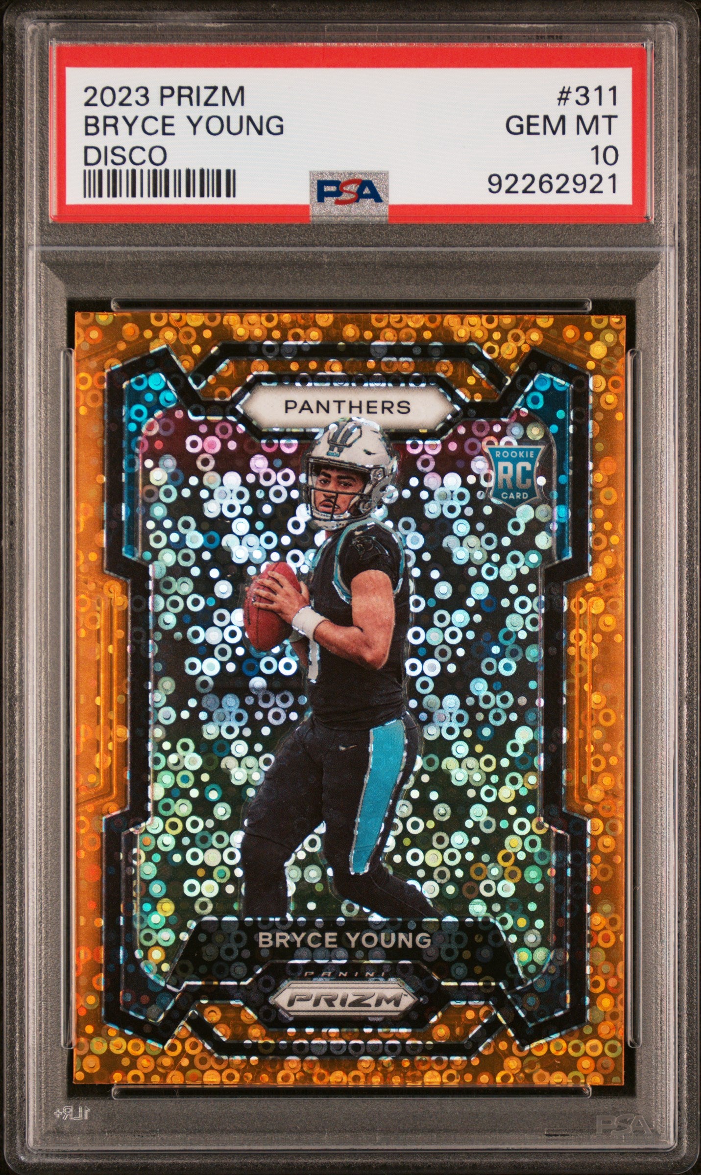 2023 Panini Prizm Bryce Young #311 Disco Prizm PSA 10 Panthers