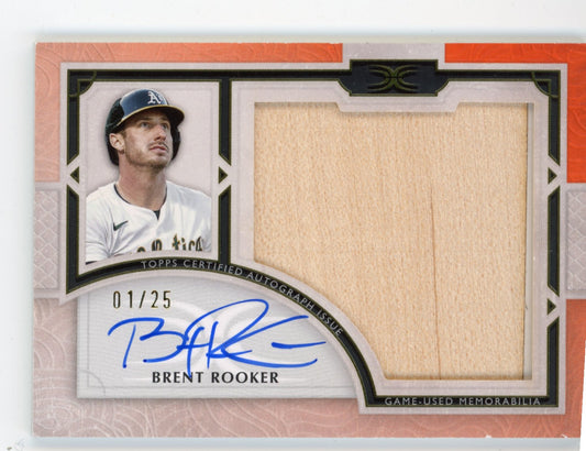 2025 Topps Definitive Collection Brent Rooker #ARC-BRO - Auto Relic #/25 A's
