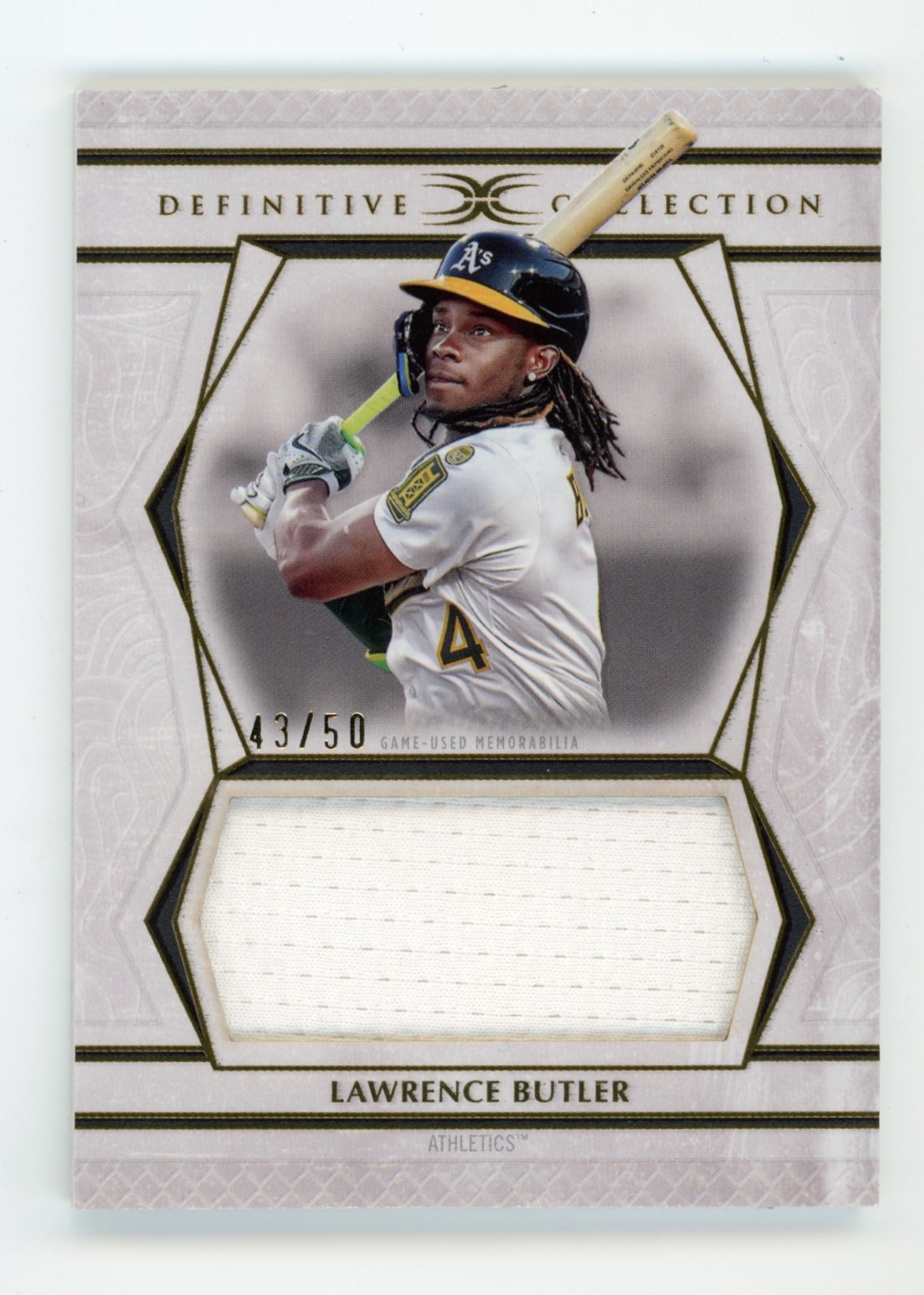 2025 Topps Definitive Collection Lawrence Butler #DJRC-LB - Relic #/50 A's