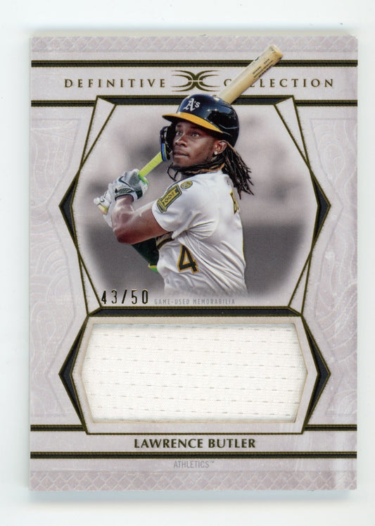 2025 Topps Definitive Collection Lawrence Butler #DJRC-LB - Relic #/50 A's