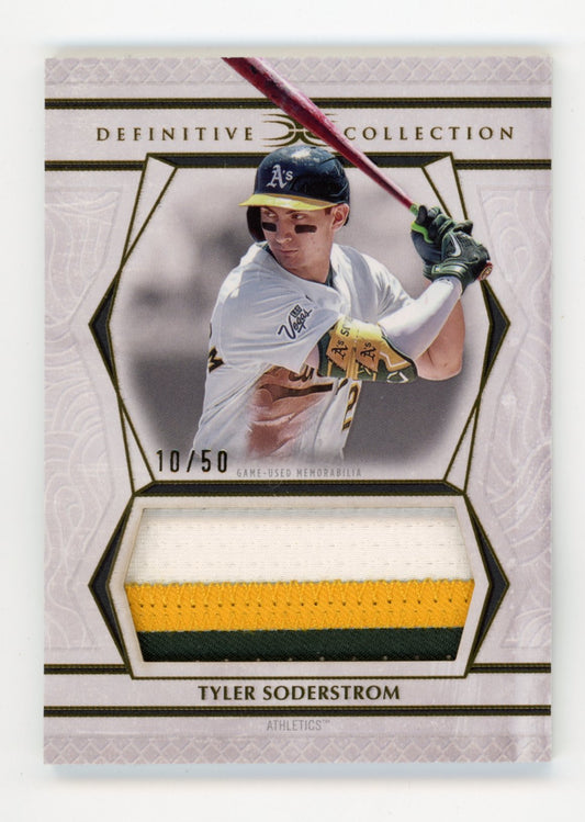 2025 Topps Definitive Collection Tyler Soderstrom #DJRC-TSO - Relic #/50 A's