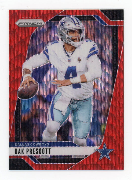 2024 Panini Prizm Dak Prescott Red #73 #/149 Cowboys