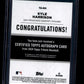 2024 Topps Tribute #TA-KH Kyle Harrison Tribute Auto Blue #/150  Giants