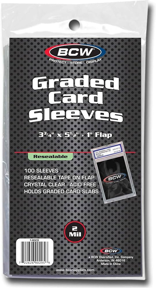 BCW - Graded Card Sleeves 100 pack
