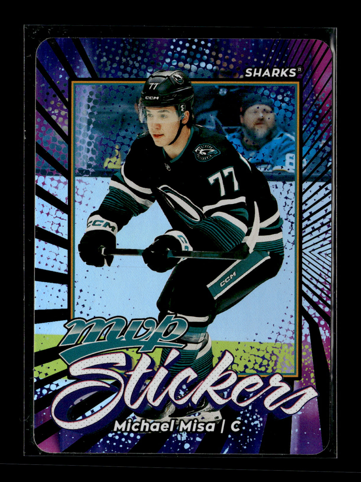 2026-27 Upper Deck MVP Michael Misa #MVP-34 Stickers San Jose Sharks