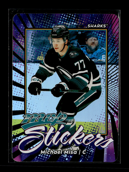 2026-27 Upper Deck MVP Michael Misa #MVP-34 Stickers San Jose Sharks