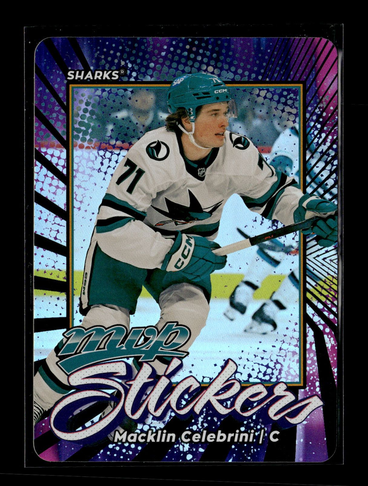2026-27 Upper Deck MVP Macklin Celebrini #MVP-35 Stickers San Jose Sharks