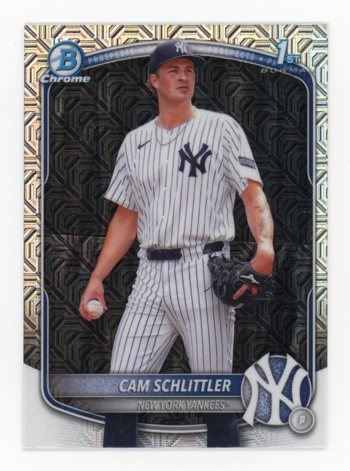 2025 Bowman Chrome Cam Schlittler #BCP-166 Prospects Mojo New York Yankees