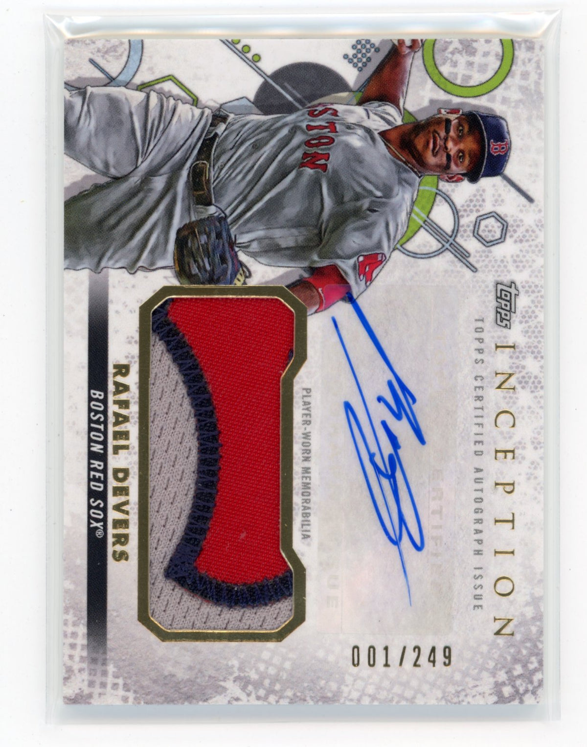 2022 Topps Inception Rafael Devers #IAP-RD Inception Autograph Patch /249