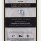2020 Topps Gold Label Randy Arozarena #GLA-RAR Framed Autographs Tampa Bay Rays