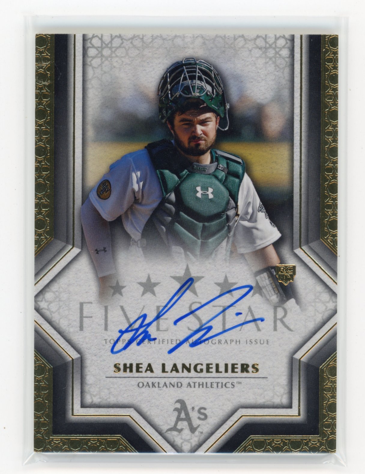 2023 Topps Five Star Shea Langeliers #FSA-SL Oakland Athletics