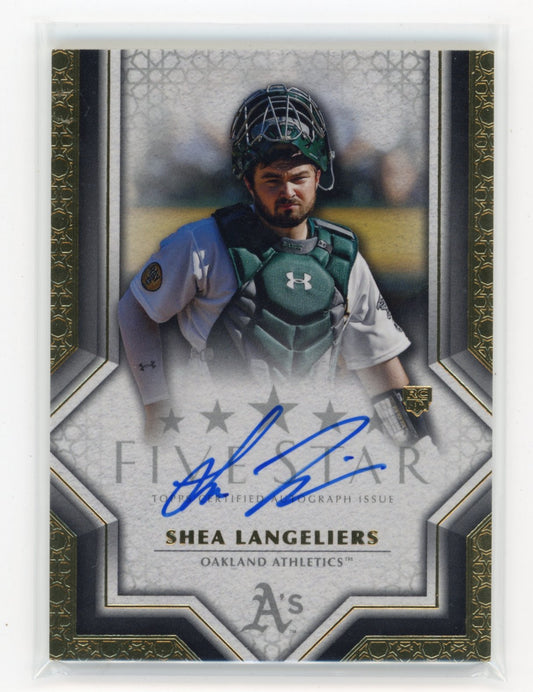 2023 Topps Five Star Shea Langeliers #FSA-SL Oakland Athletics