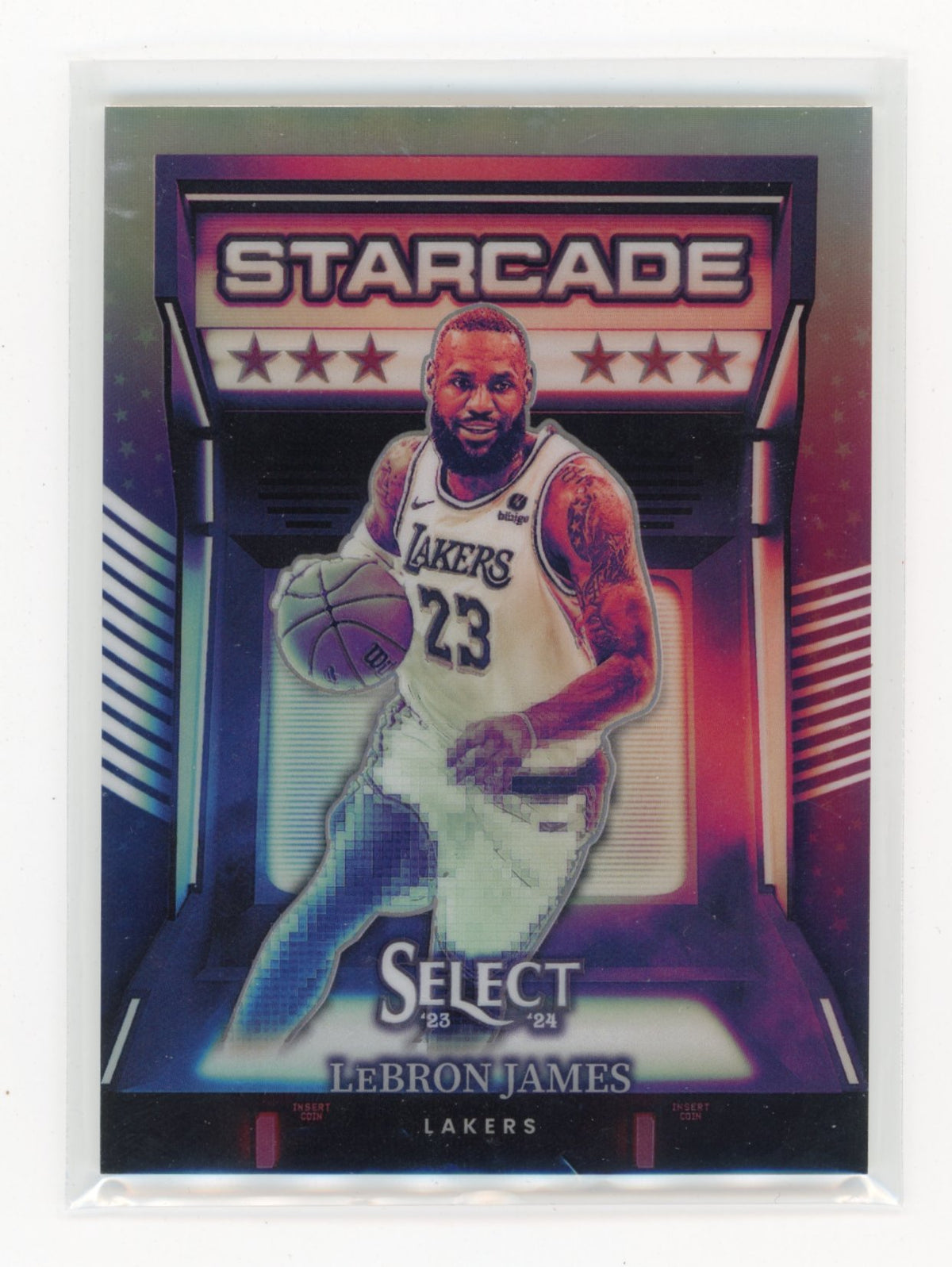 2023-24 Panini Select LeBron James #14 Starcade Los Angeles Lakers