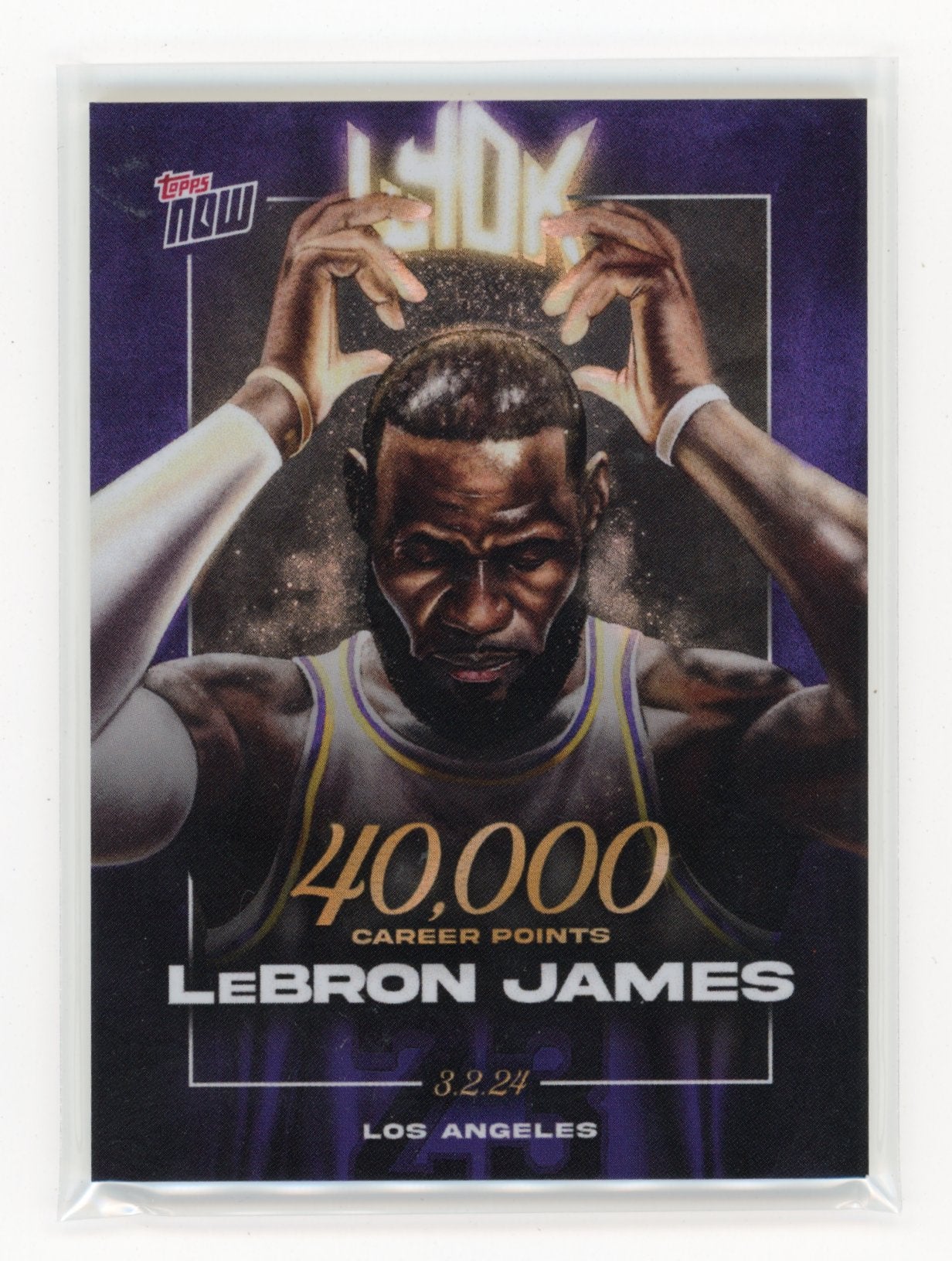 2023-24 Topps Now LeBron James #LJ-40K Los Angeles Lakers