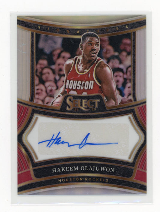 2024-25 Panini Select Hakeem Olajuwon #SIG-HAK Signatures #/75 Houston Rockets