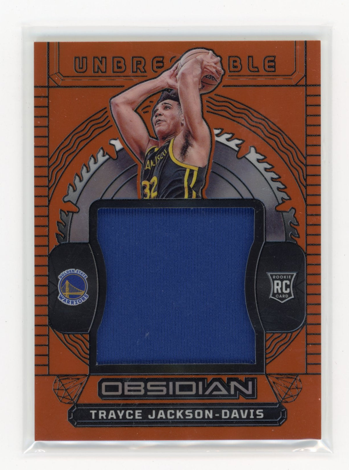 2023-24 Panini Obsidian Trayce Jackson-Davis #UM-TJD Unbreakable Orange /99