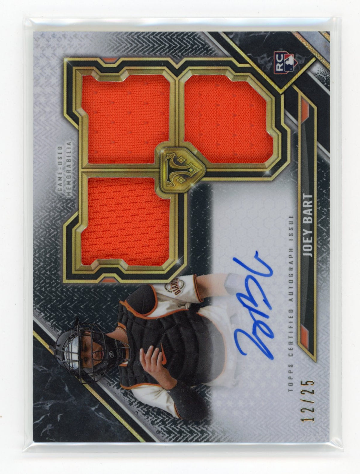 2021 Topps Triple Threads Joey Bart #RFPAR-JB Rookie & Future Phenoms /25