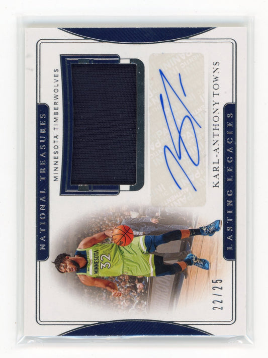 2019-20 Panini National Treasures Karl-Anthony Towns Lasting Legacies #/25