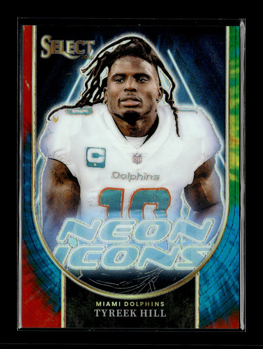2023 Panini Select Tyreek Hill #NI-THI Neon Icons Tie-Dye Prizm #/25