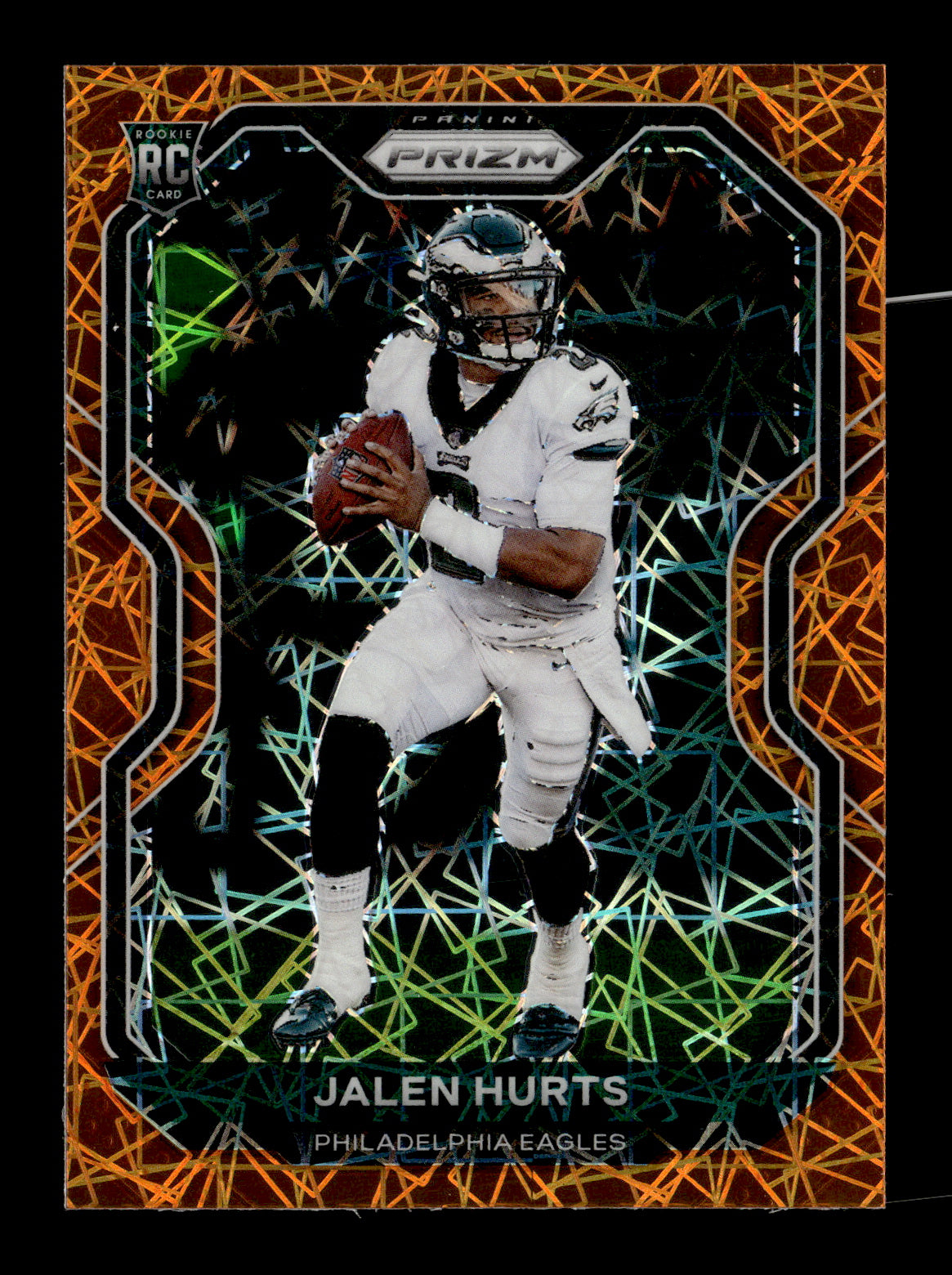 2020 Panini Prizm Jalen Hurts #343 Prizm Lazer Philadelphia Eagles