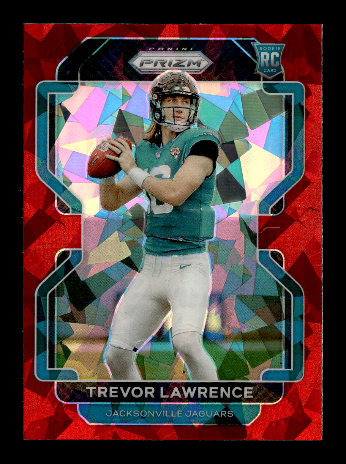2021 Panini Prizm Trevor Lawrence #331 Red Ice Jacksonville Jaguars