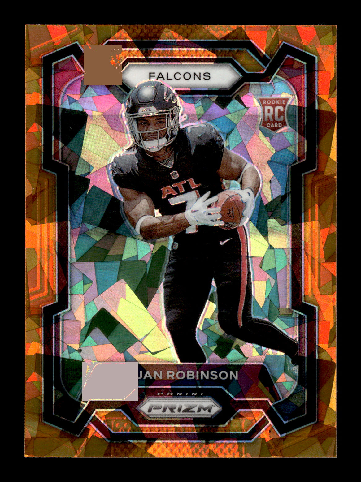 2023 Panini Prizm Bijan Robinson #305 Orange Ice Atlanta Falcons
