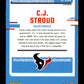 2023 Donruss Optic C.J. Stroud #244 Blue Hyper Houston Texans