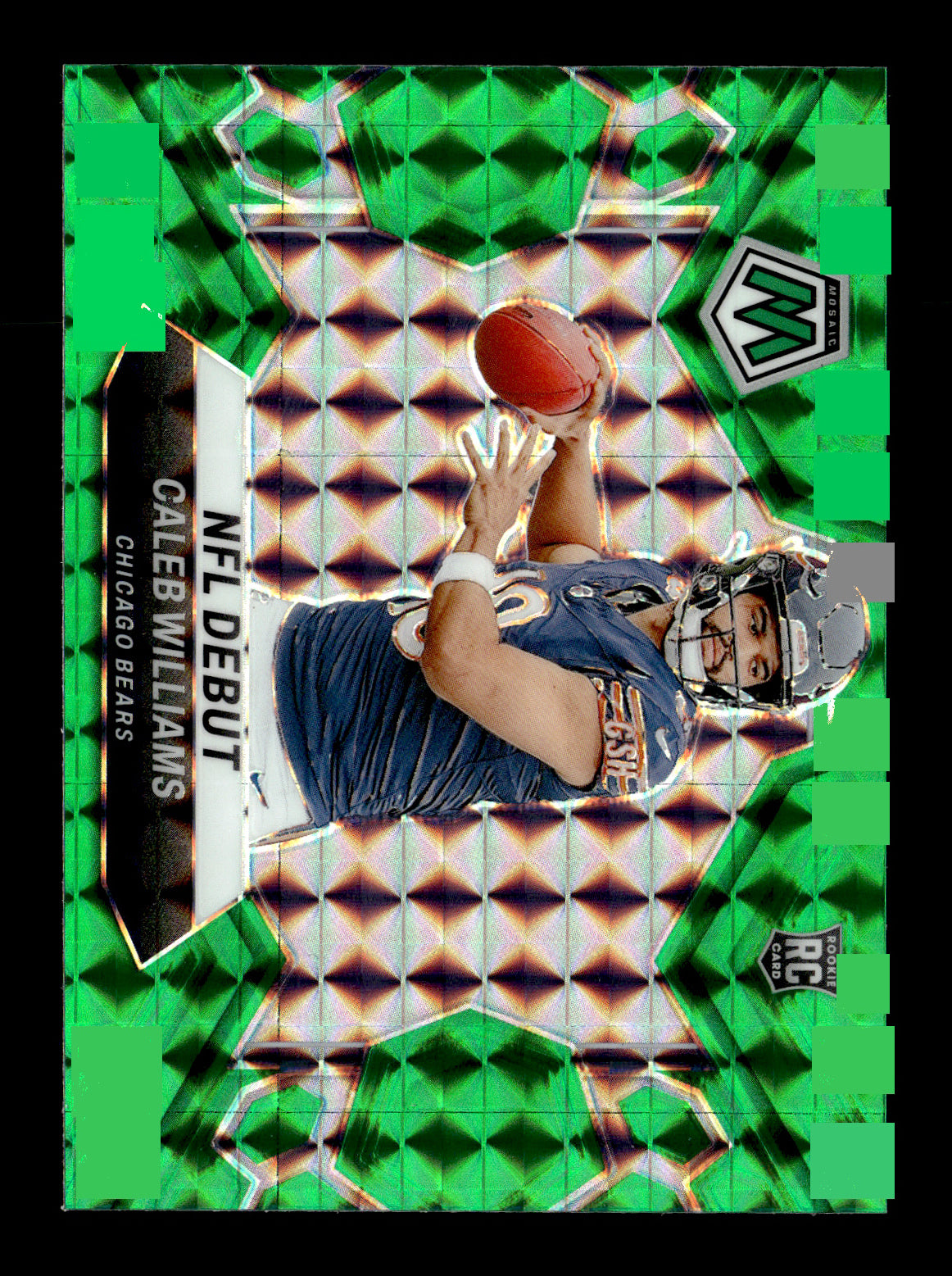 2024 Panini Mosaic Caleb Williams #289 Mosaic Green Chicago Bears