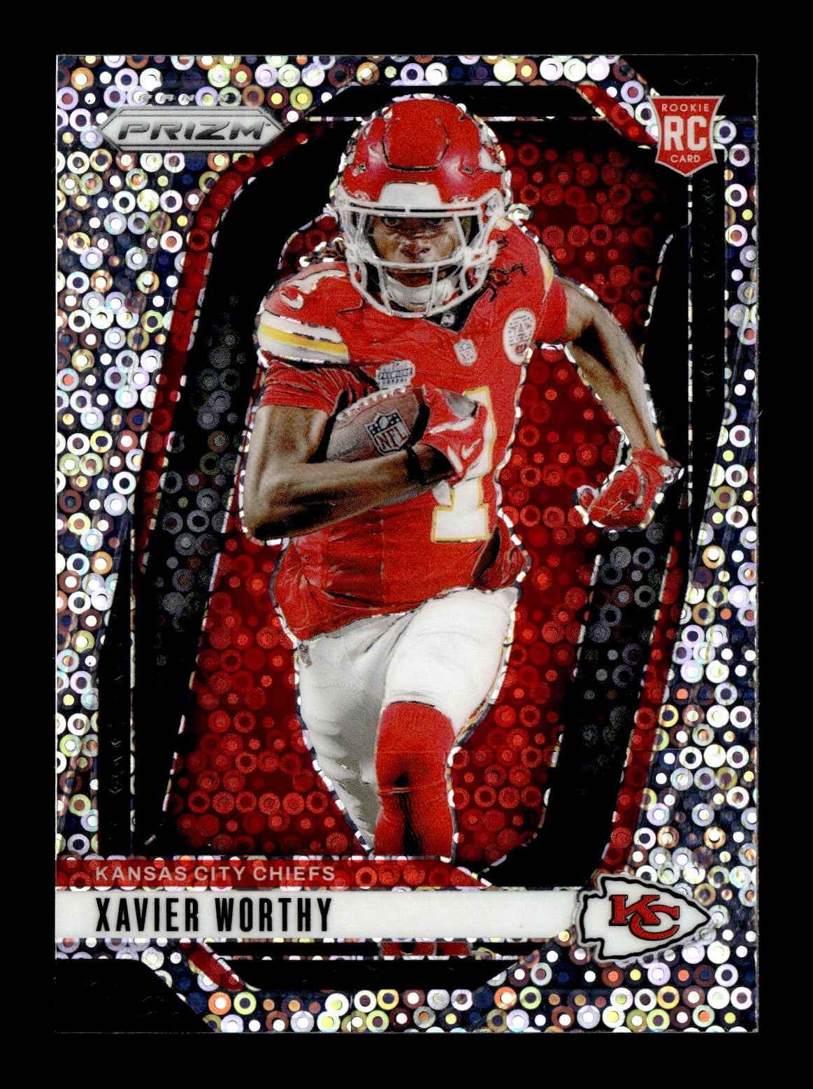2024 Panini Prizm Xavier Worthy #42 Rookie Variations No Huddle Prizm