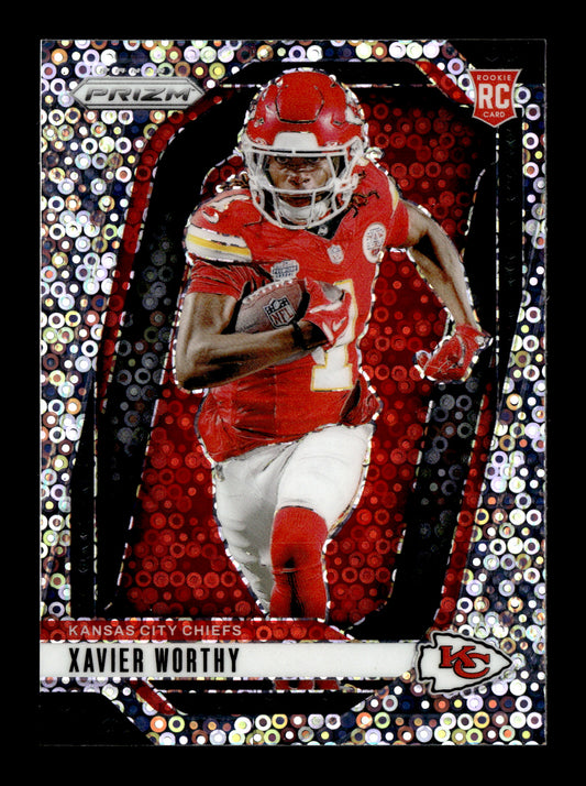 2024 Panini Prizm Xavier Worthy #42 Rookie Variations No Huddle Prizm