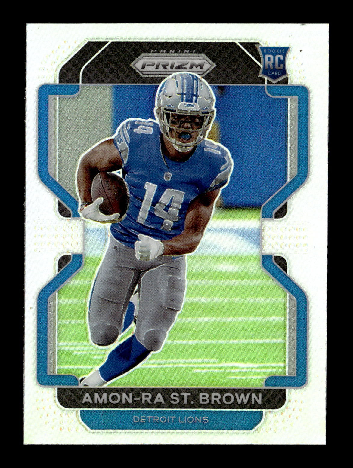 2021 Panini Prizm Amon-Ra St. Brown #V-358 Rookie Variations Prizm Silver