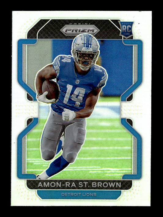 2021 Panini Prizm Amon-Ra St. Brown #V-358 Rookie Variations Prizm Silver