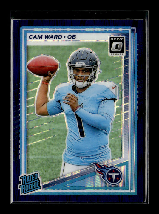 2025 Donruss Optic Cam Ward #293 Purple Shock Tennessee Titans