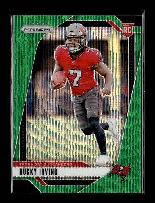 2024 Panini Prizm Bucky Irving #316 Green Wave Tampa Bay Buccaneers