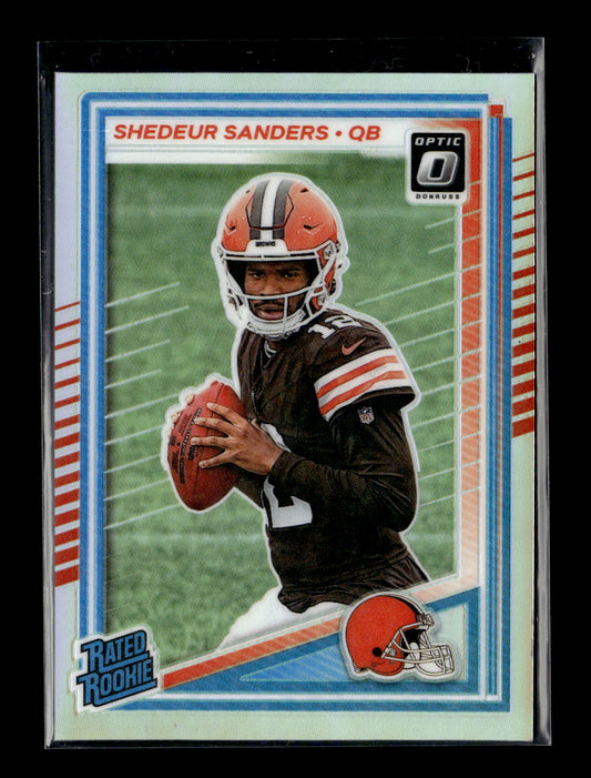 2025 Donruss Optic Shedeur Sanders #203 Holo Cleveland Browns